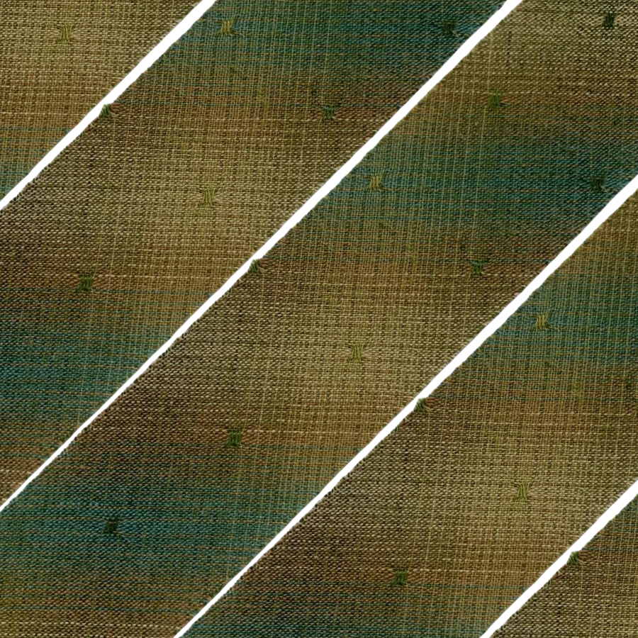 Фото Косая бейка из фактурного хлопка зеленый болотный хаки 2