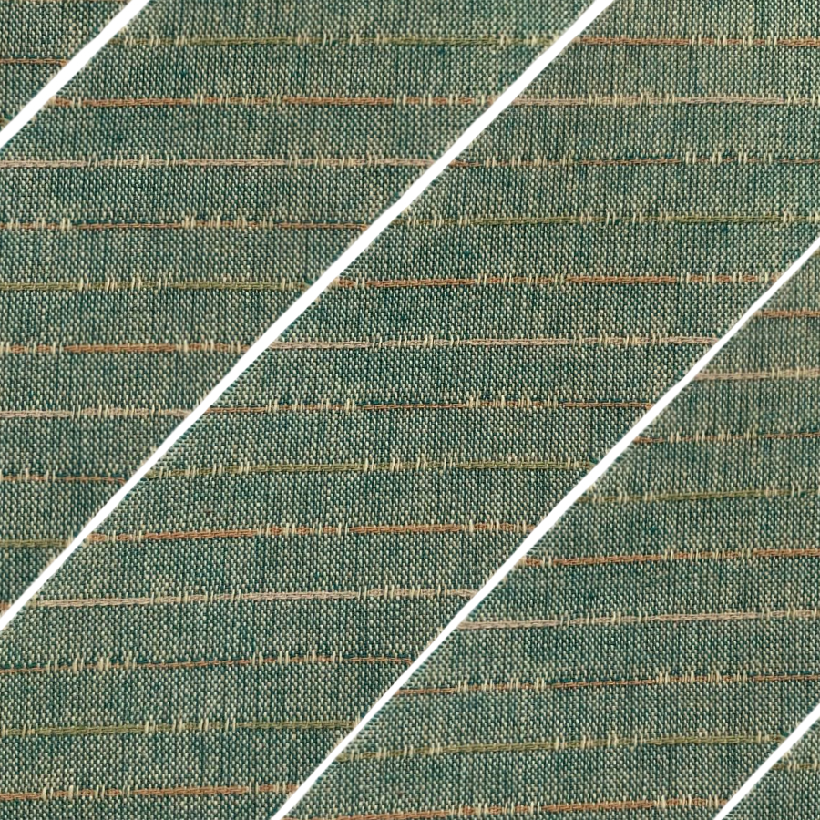 Фото Косая бейка светло-бирюзовый бежевый рыжий 35 2