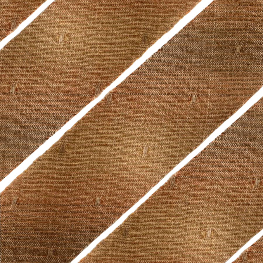 Фото Косая бейка из фактурного хлопка коричневый рыже-коричневый рыжий 2