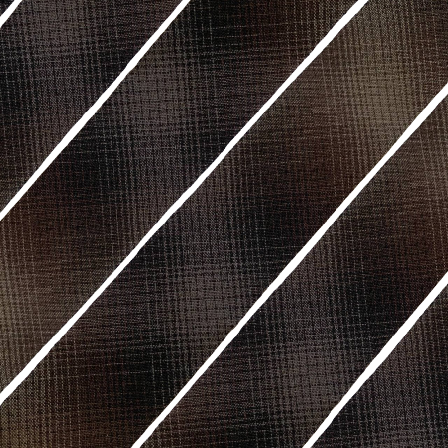 Фото Косая бейка из фактурного хлопка шоколад 2