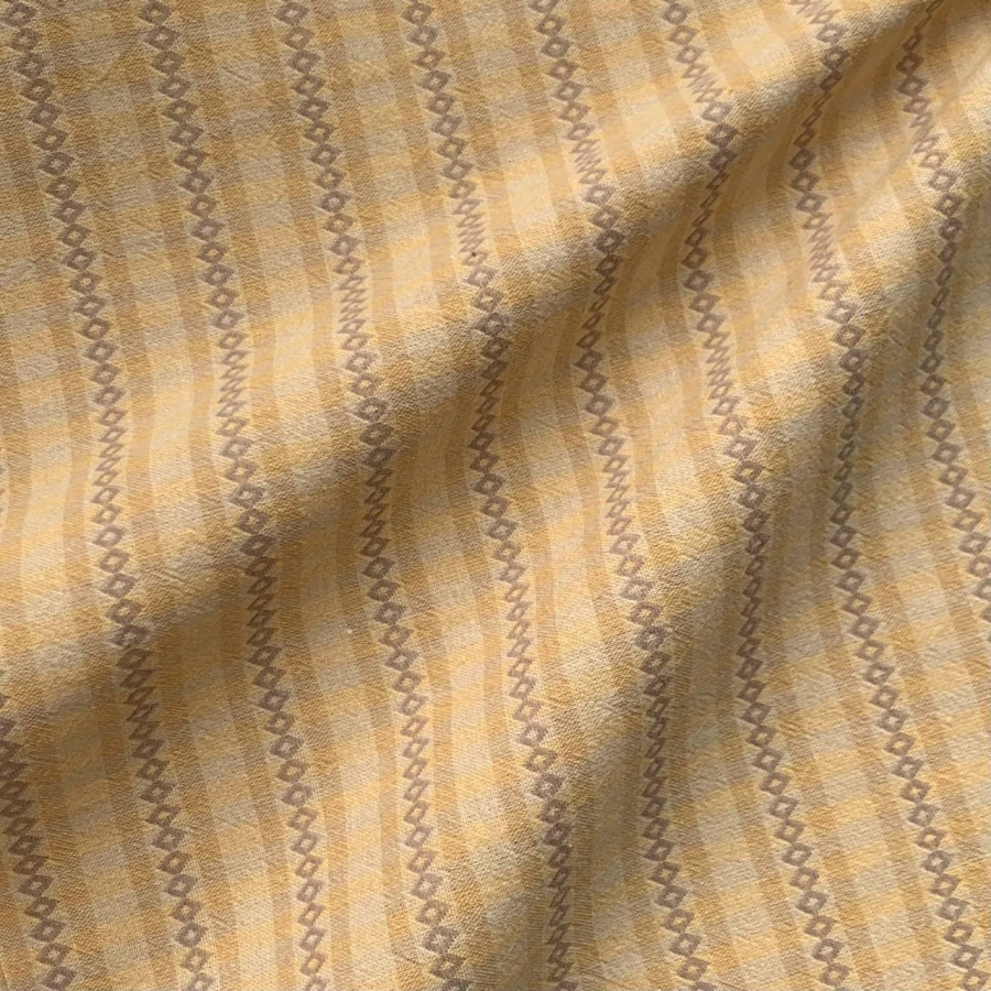 Японский фактурный хлопок #157 желтый