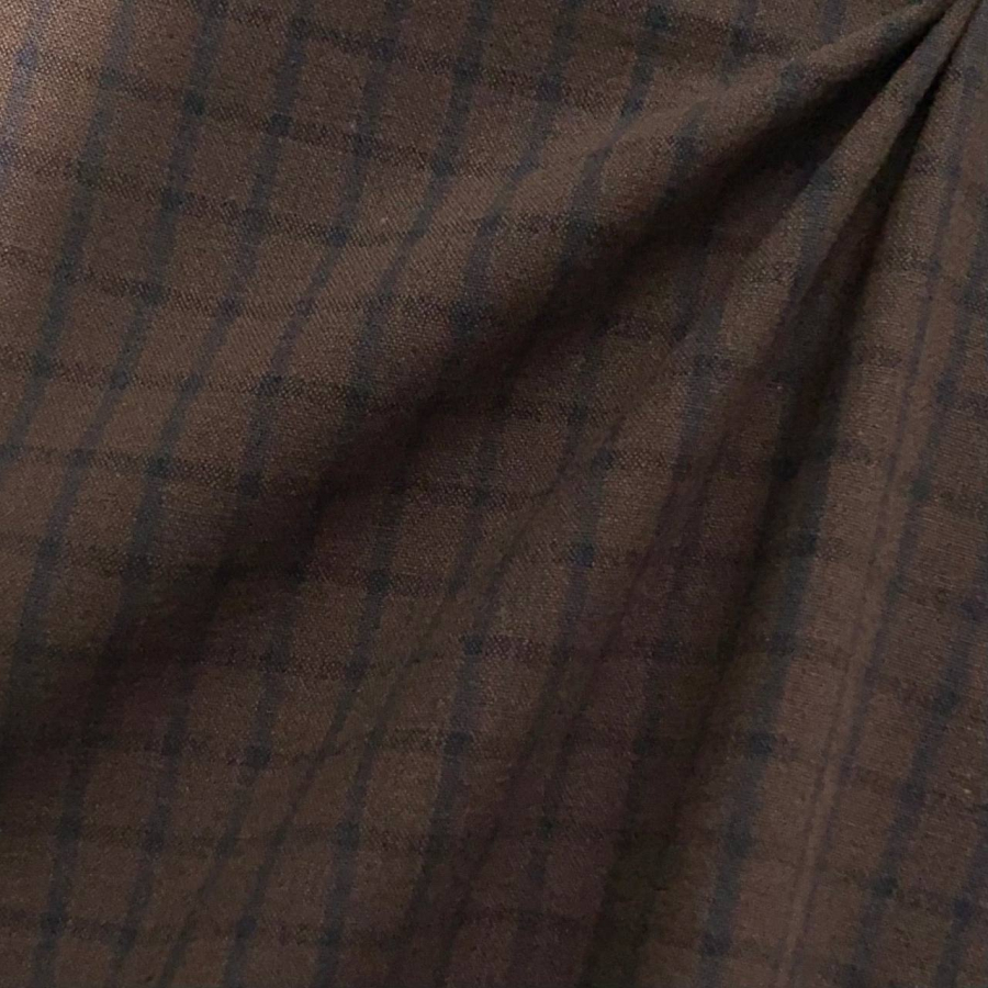 Японский фактурный хлопок #540 коричневый