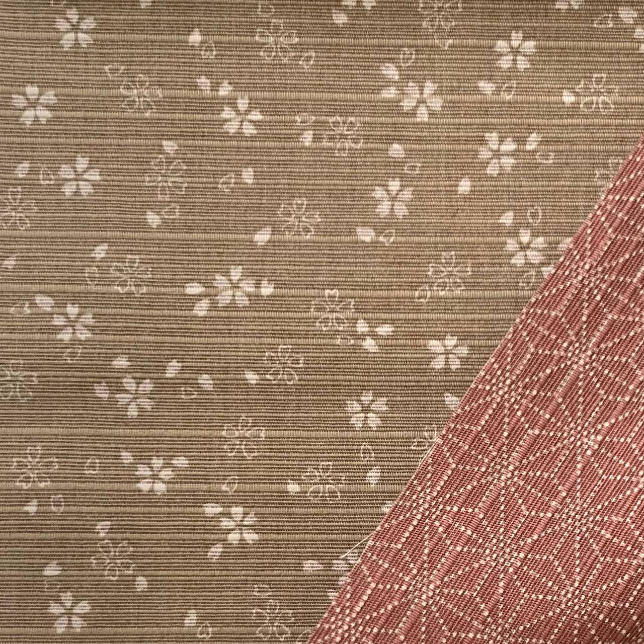Фото Японский шелк хлопок шантунг Sashiko 602 бежевый отрез 100:100 см 1