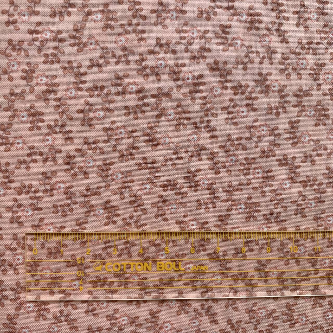 Фото Принтованый хлопок светло-розовый «Полевые цветы» 110 см Корея 2