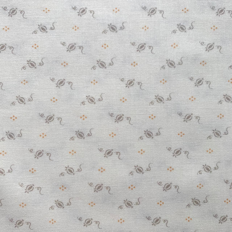 Фото Хлопок принт шиповник Moda fabrics 10:110 см молочный/серый 2