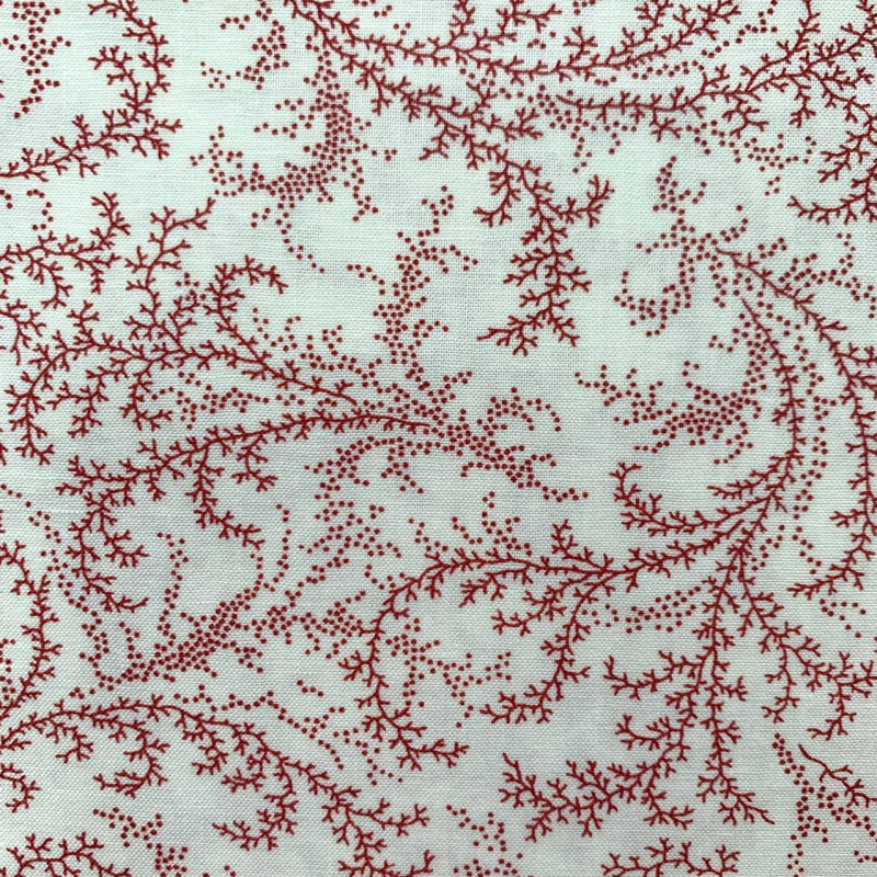 Фото Хлопок принт веточки на молочном фоне Moda fabrics 10:110 см 1
