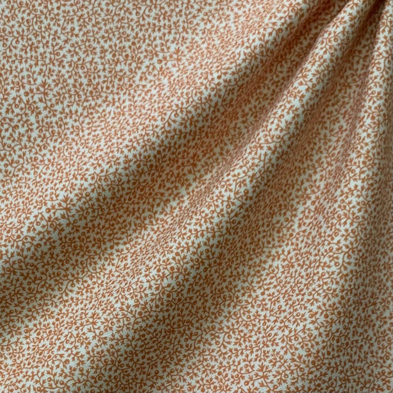 Принтованый хлопок веточки Moda fabrics 110 см рыжий цвет