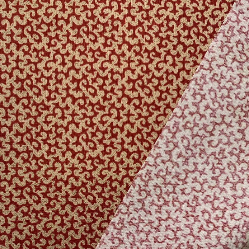 Фото Хлопок принт новогодний рисунок «Вензеля» Moda fabrics 10:110 см 1