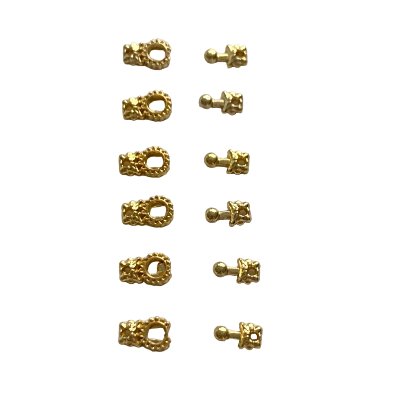 Фото Крючки золото 6 штук 2