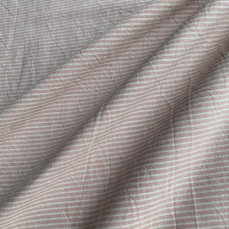 Хлопок #767 нежно-розовый в полоску Authentic Collection