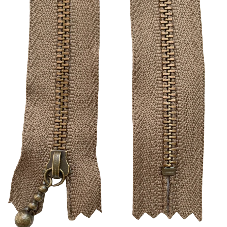 Молния YKK какао 15, 20, 25, 40 см